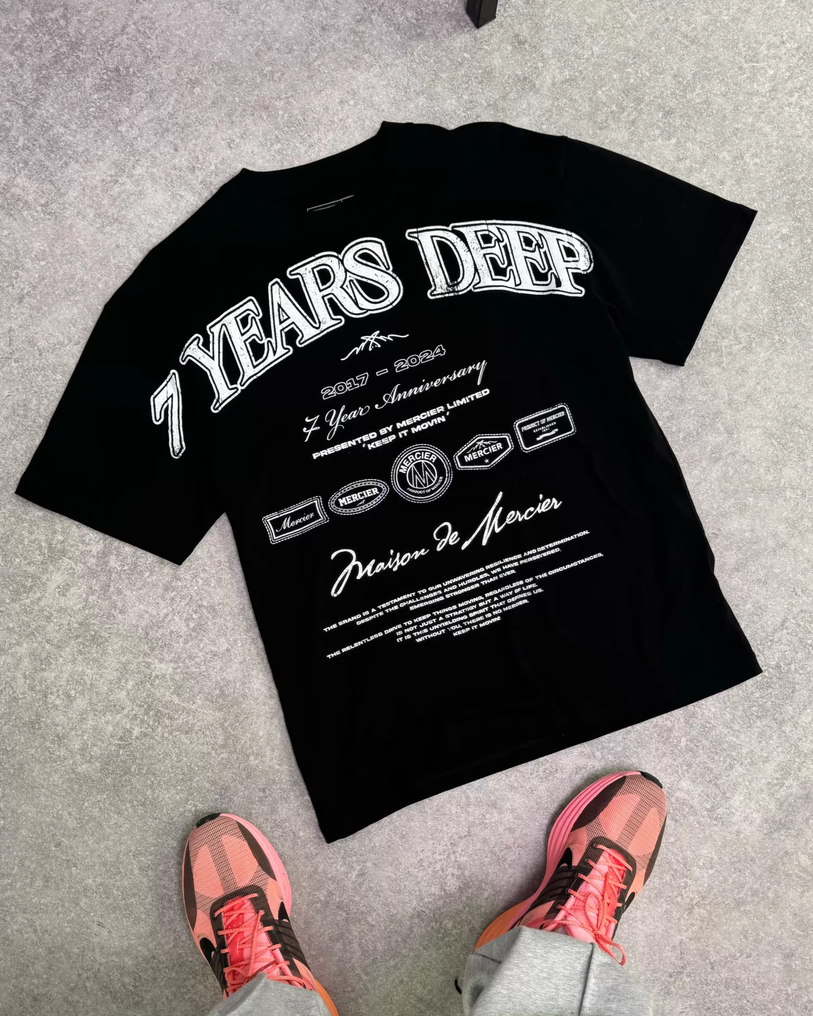 T-shirts | Damen-tops>Mercier 7 Years Deep Anniversary Tshirt