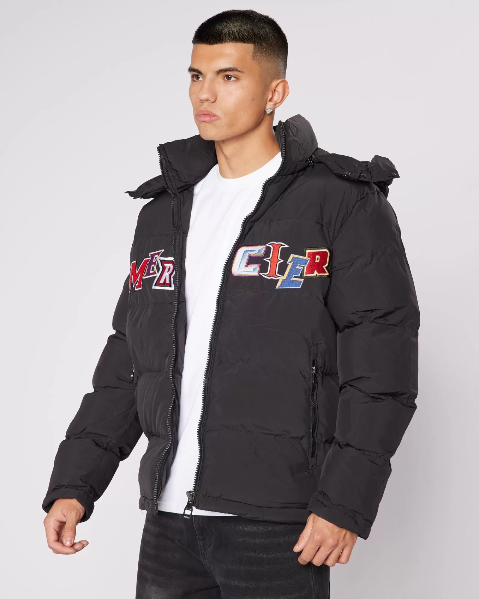 Jacken>Mercier Black Anonymous Puffer Jacket