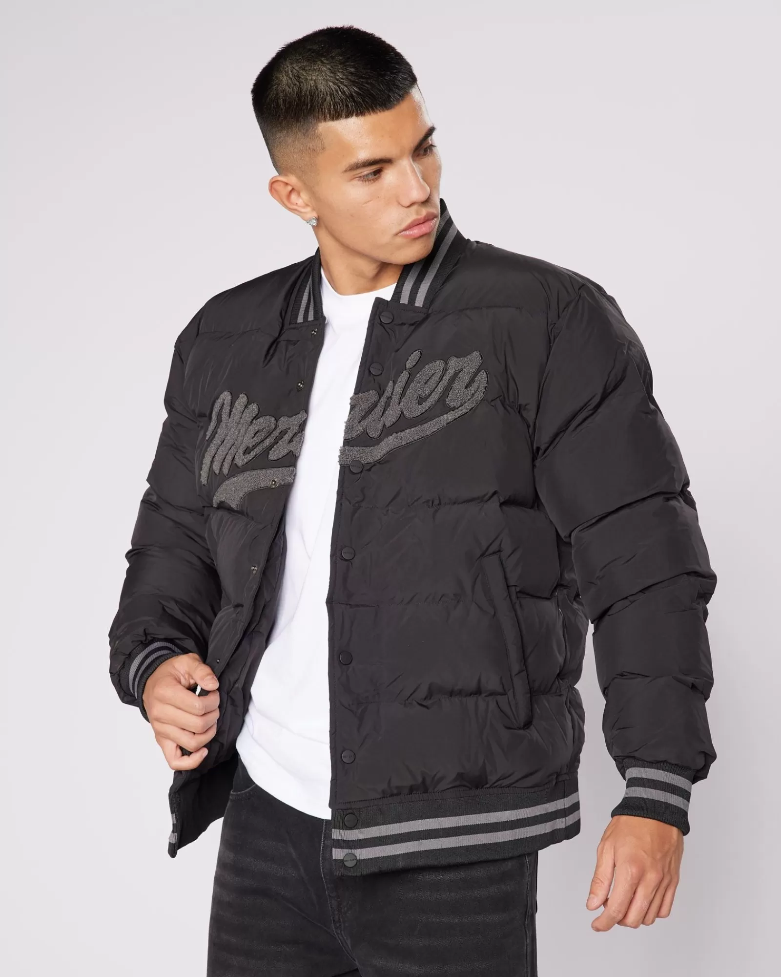 Jacken>Mercier Black Chester Jacket