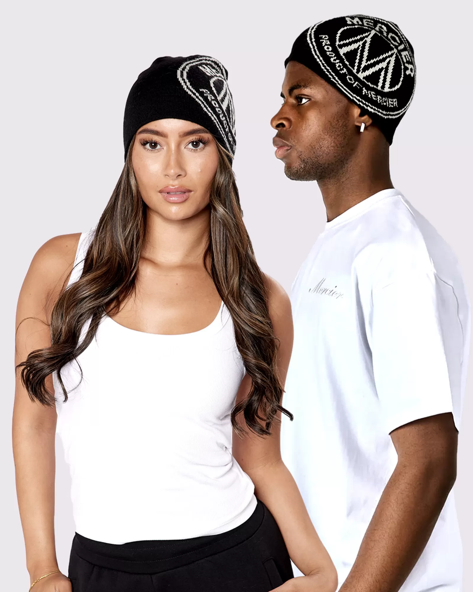 Damen Accessoires | Zubehör>Mercier Black Logo Beanie