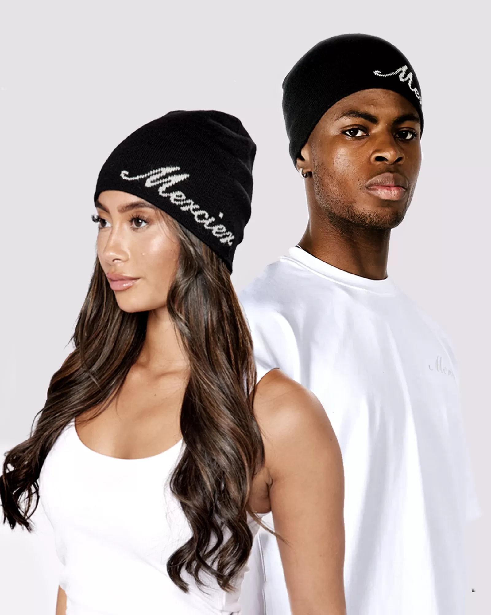 Damen Accessoires | Zubehör>Mercier Black Script Beanie