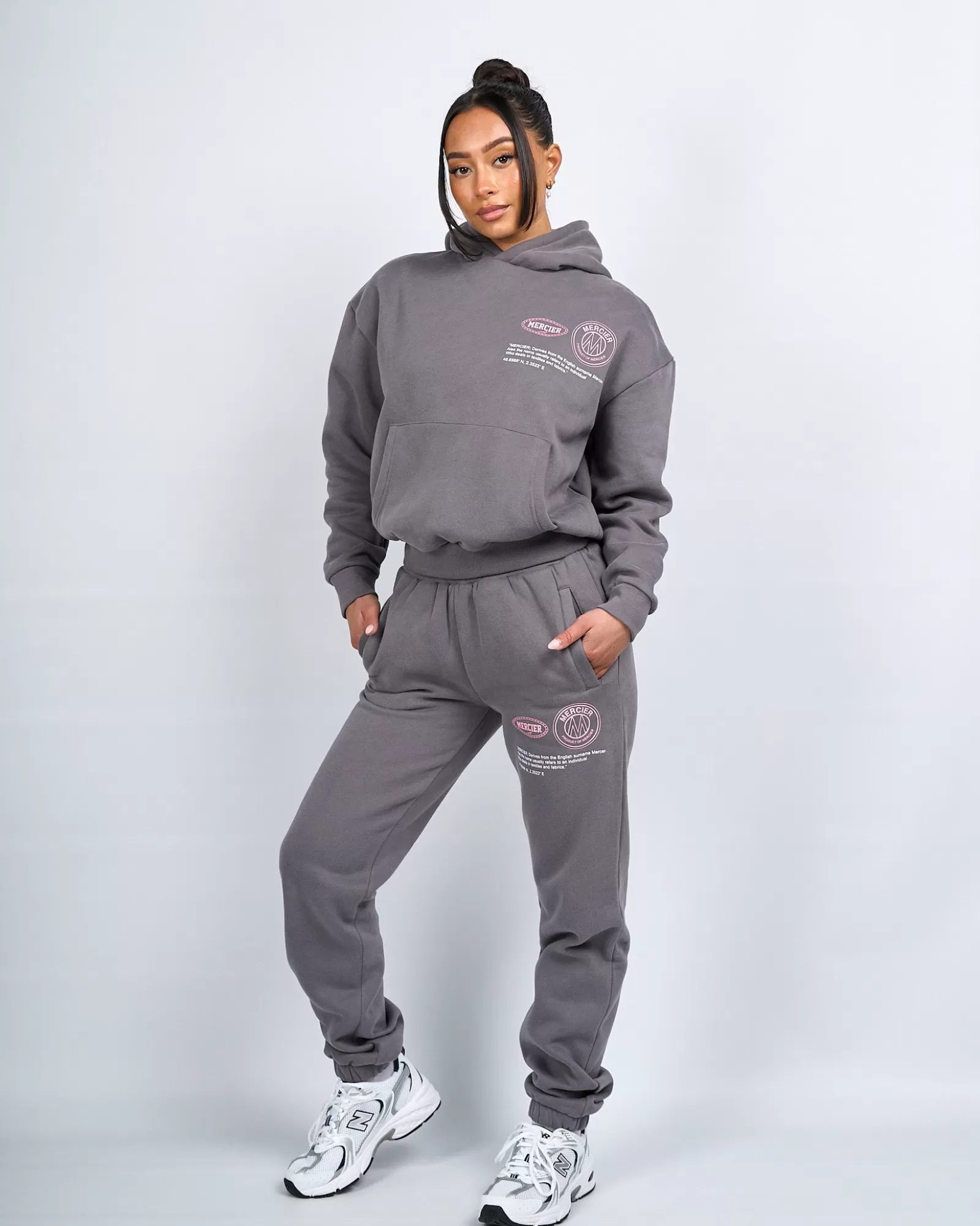 Hoodies Für Damen | Trainingsanzüge Für Damen>Mercier Caruso Hoodie für Damen Holzkohle