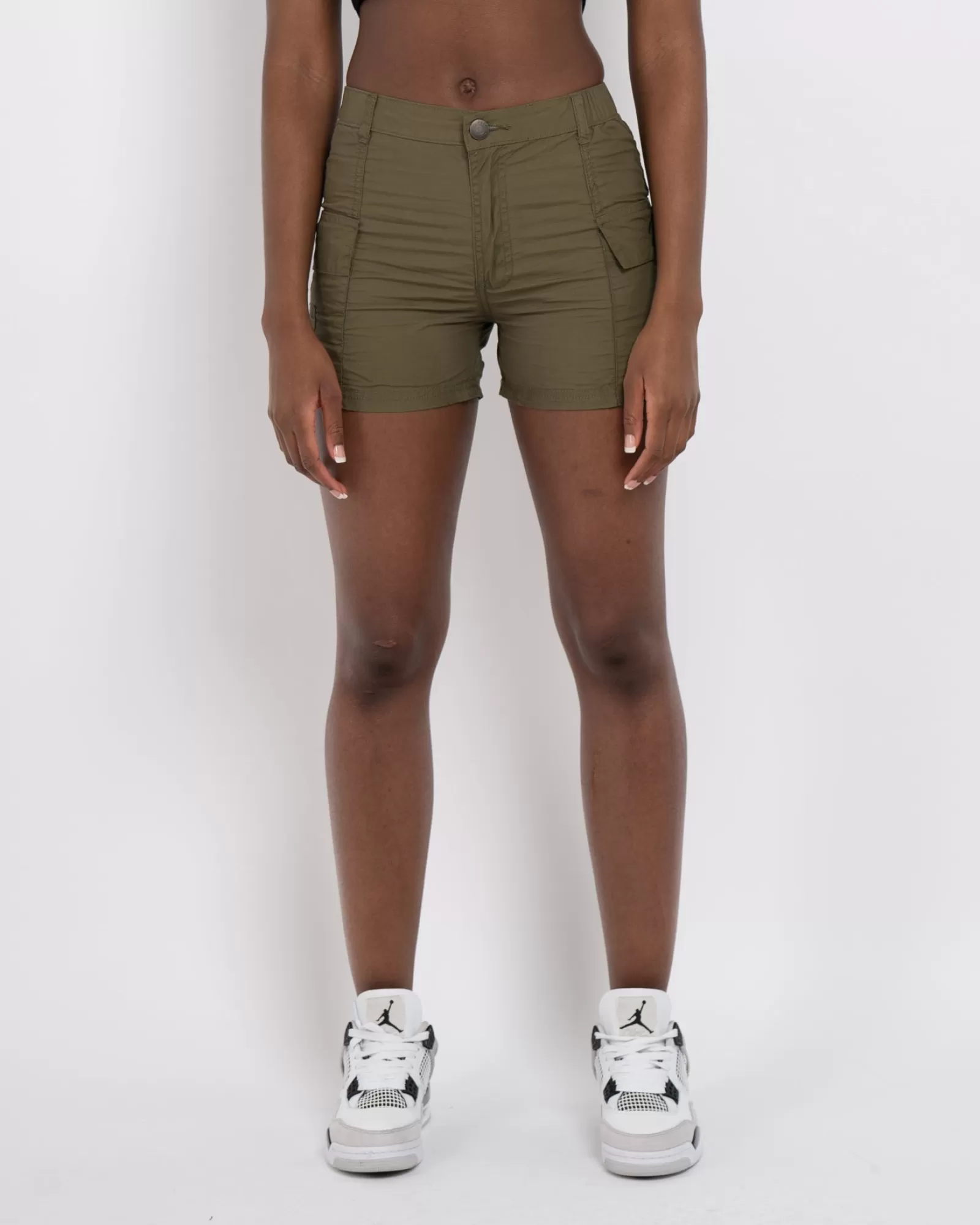 Outlet Damen | Shorts/röcke Für Damen>Mercier Damen Khaki Perrier Cargo Shorts