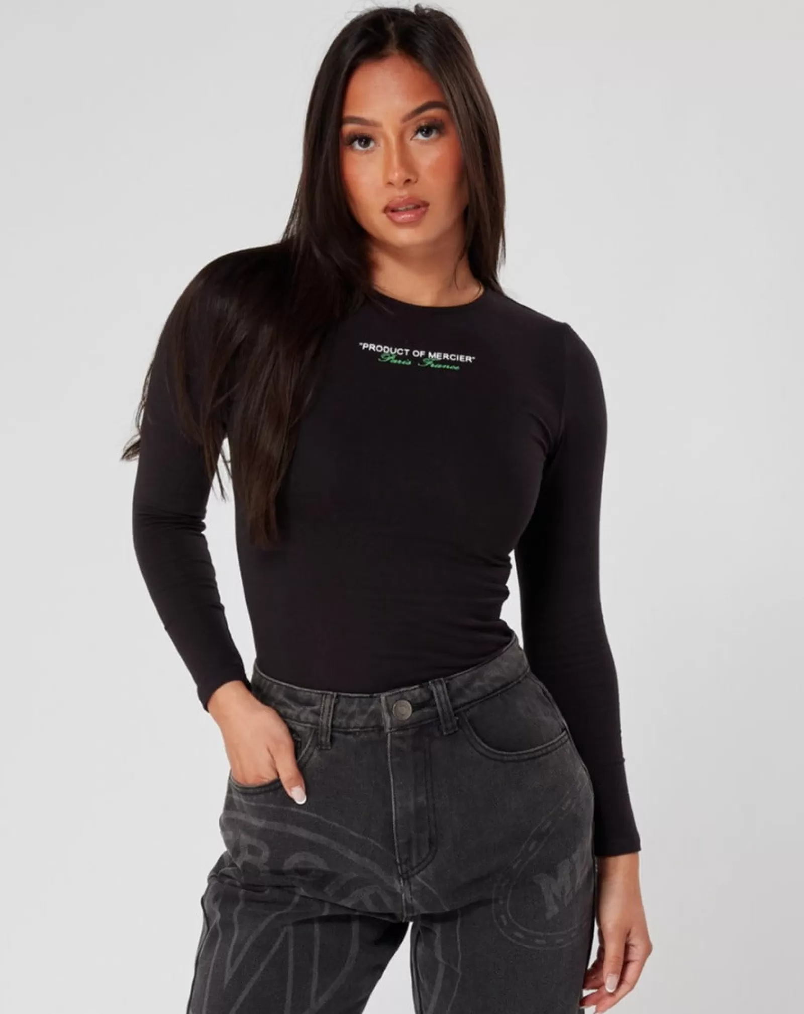 Outlet Damen>Mercier Damen schwarz grün Produkt von Bodysuit