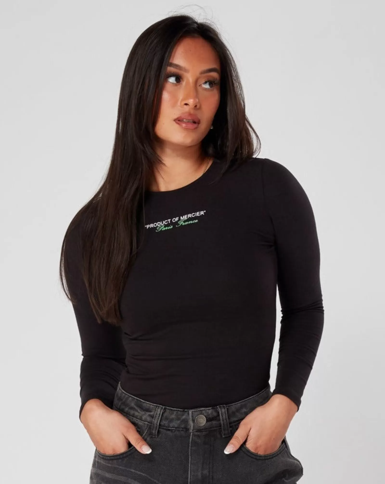 Outlet Damen>Mercier Damen schwarz grün Produkt von Bodysuit