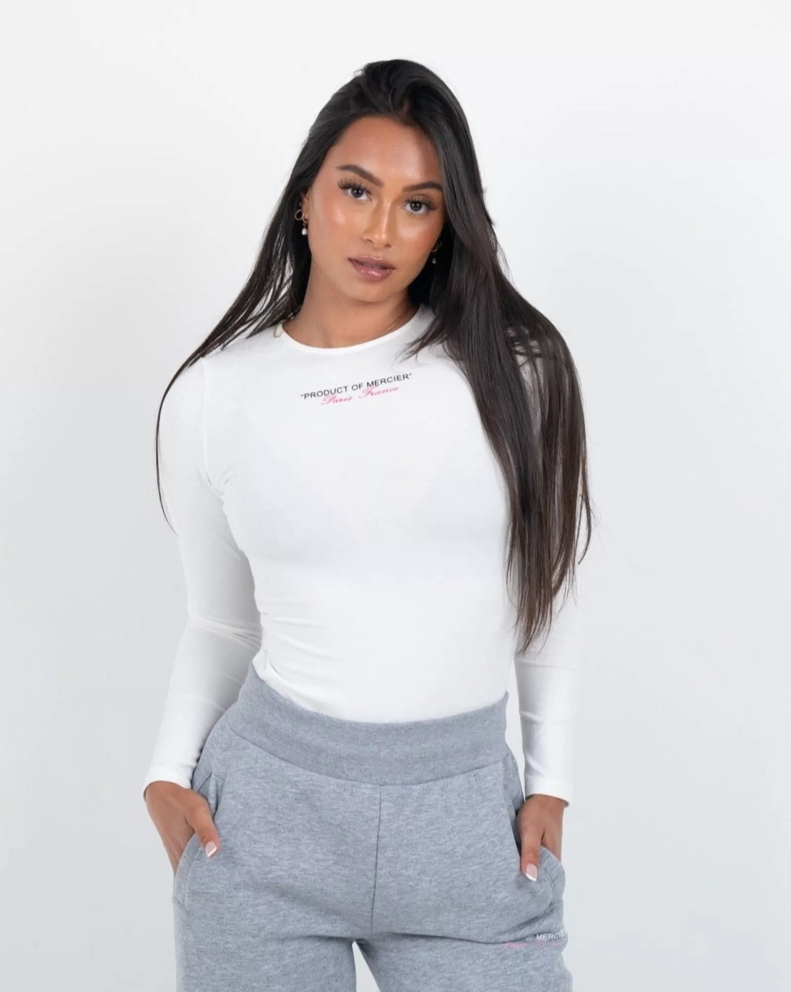 Outlet Damen | Damen-tops>Mercier Damen Weiß Rosa Produkt Von Bodysuit