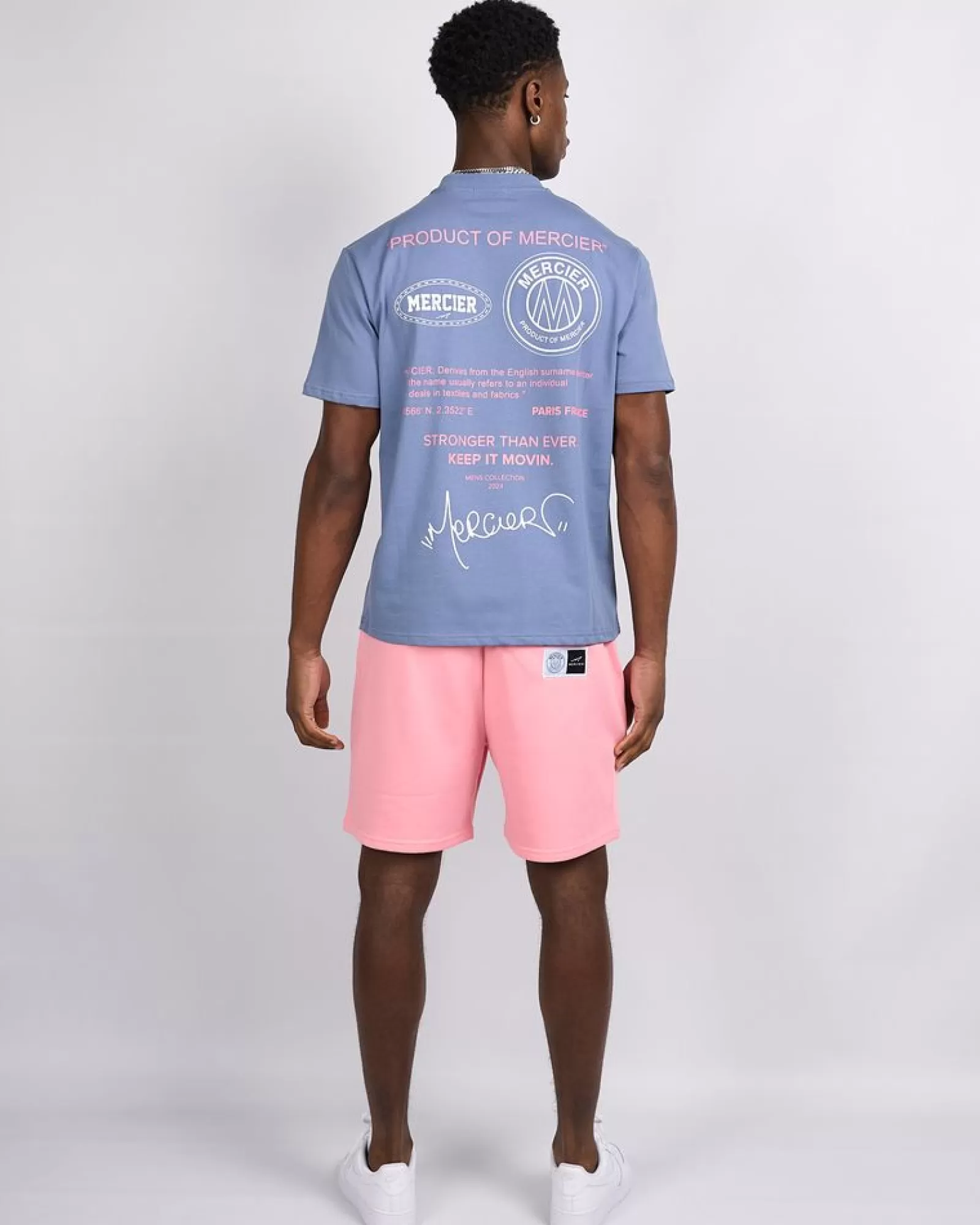 Sommersets | T-shirts>Mercier Flint Pink Caruso Entspanntes T-Shirt