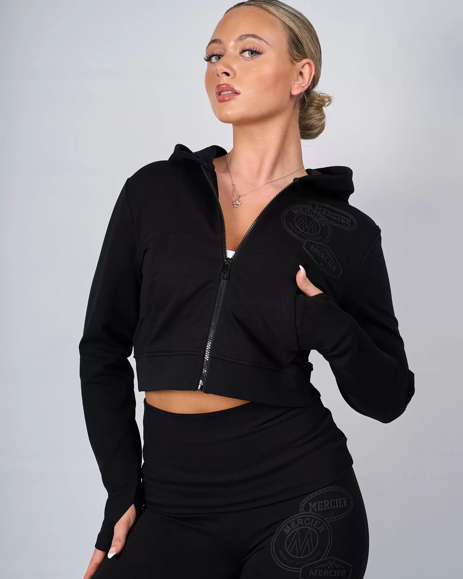 Hoodies Für Damen | Trainingsanzüge Für Damen>Mercier Frauen schwarz OG Yoga Zip Up