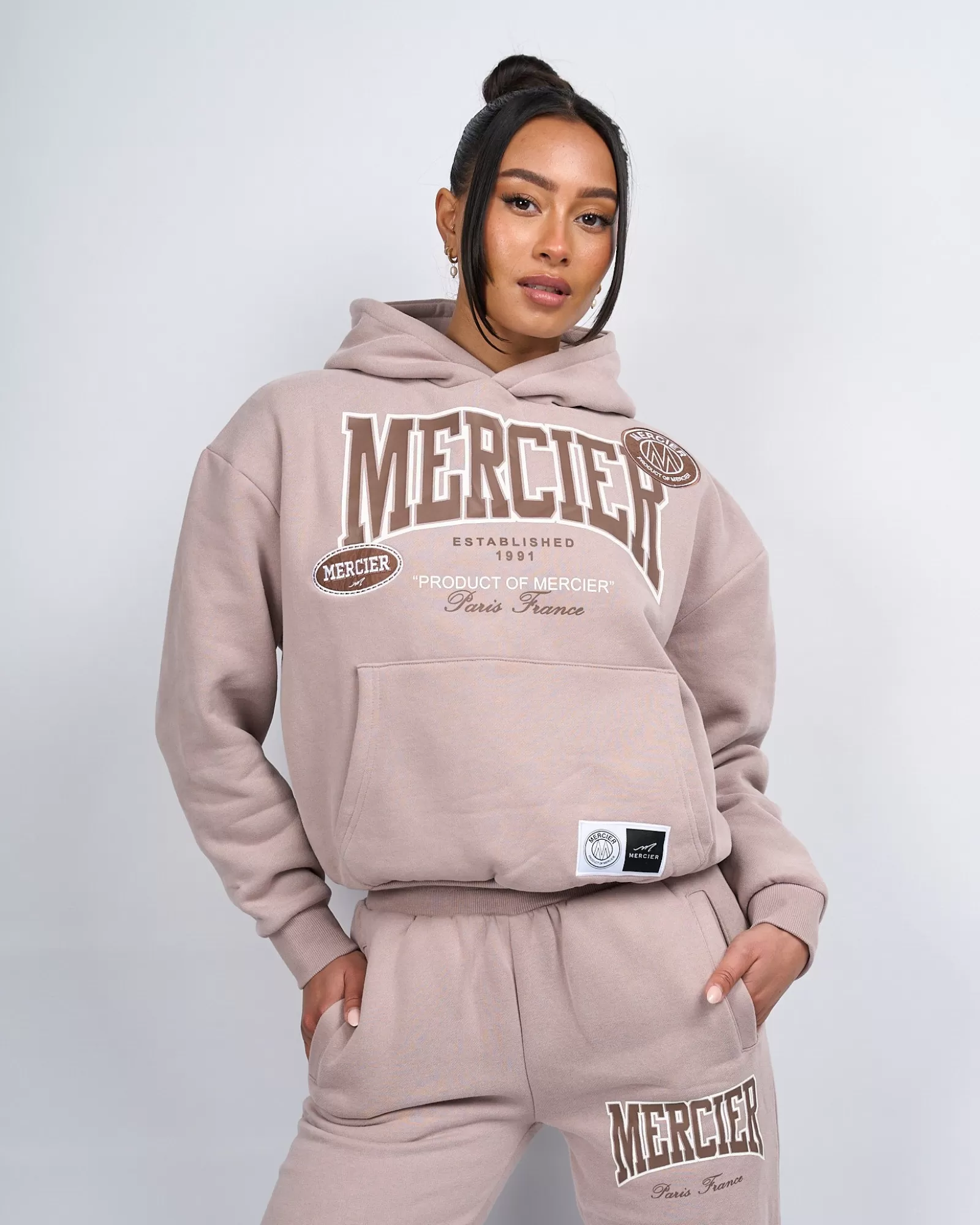 Hoodies Für Damen | Trainingsanzüge Für Damen>Mercier Frauen Silber Wolke Kansas Hoodie