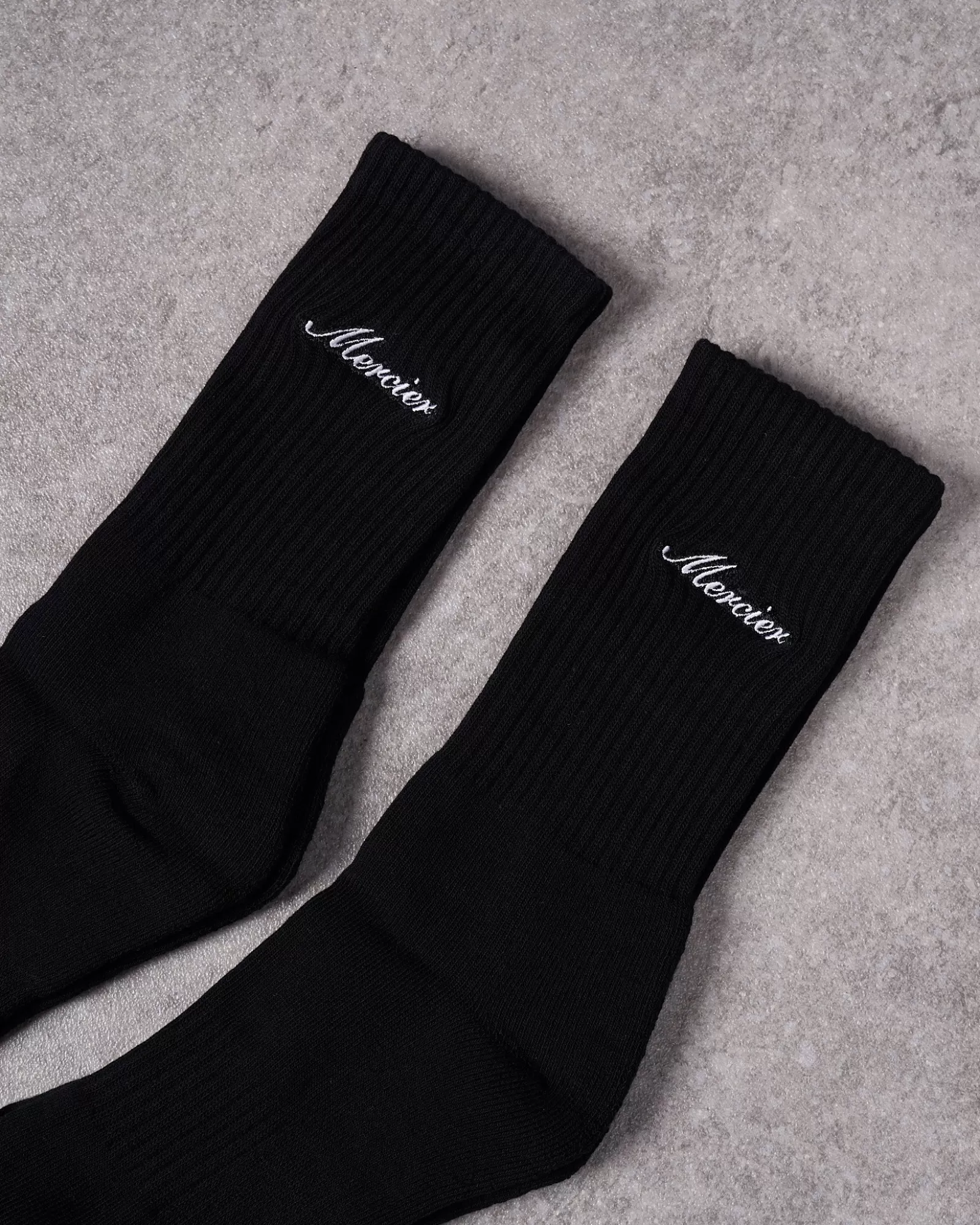 Damen Accessoires | Zubehör>Mercier Schwarze Signature 2 Stück Socks'