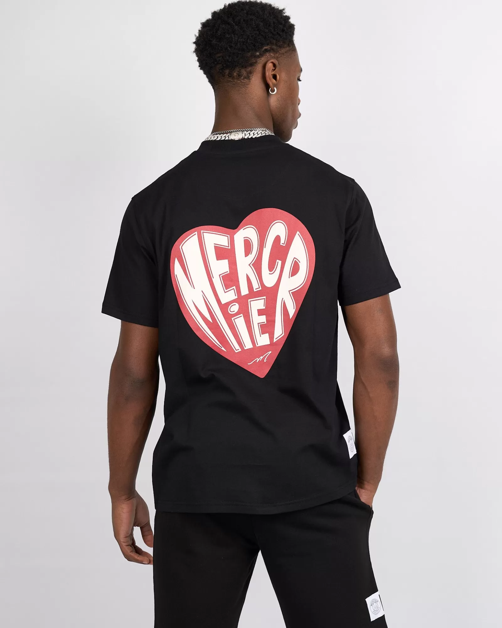 Sommersets | T-shirts>Mercier Schwarzes -Herz-T-Shirt