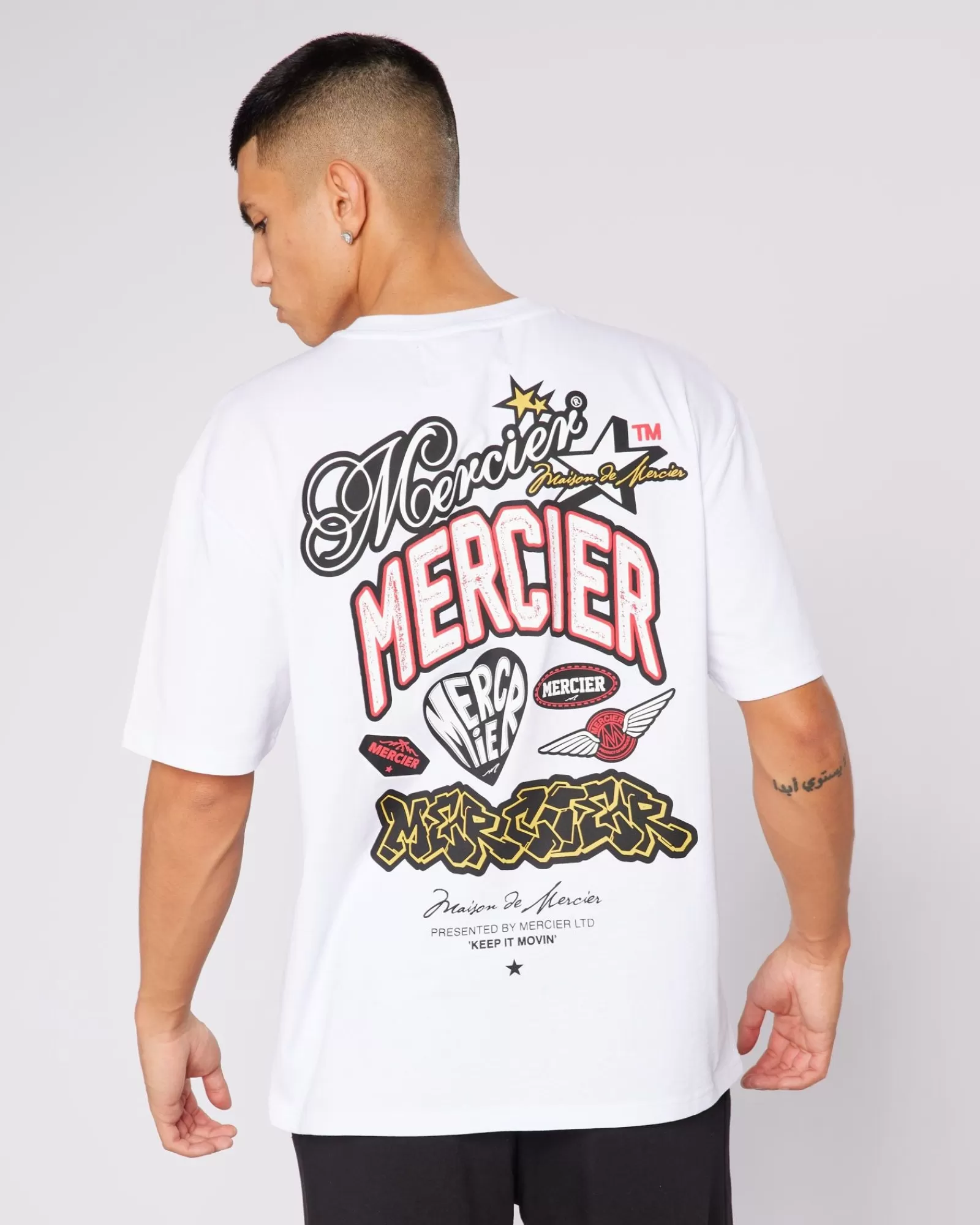 T-shirts>Mercier White Guerrilla Tshirt