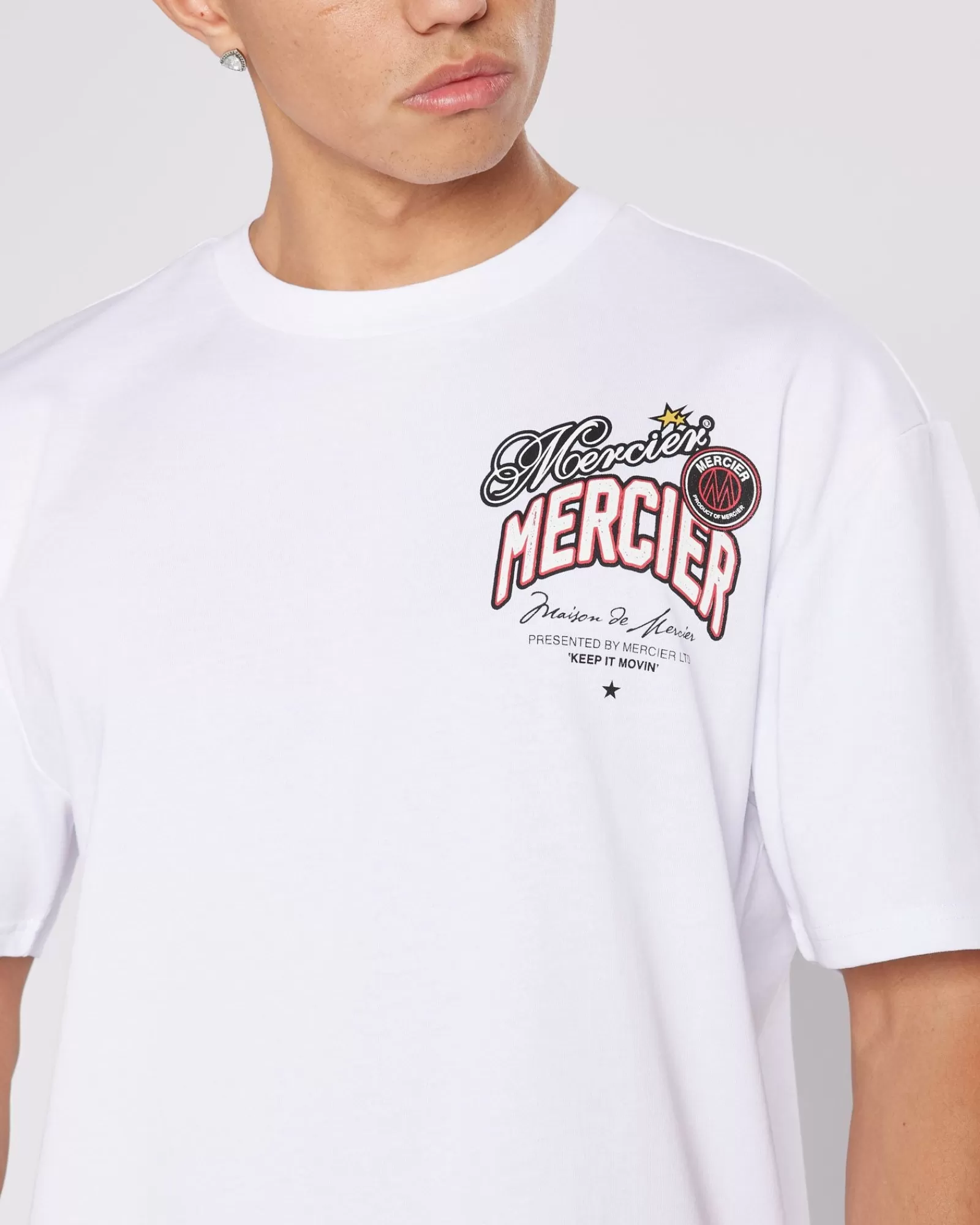 T-shirts>Mercier White Guerrilla Tshirt