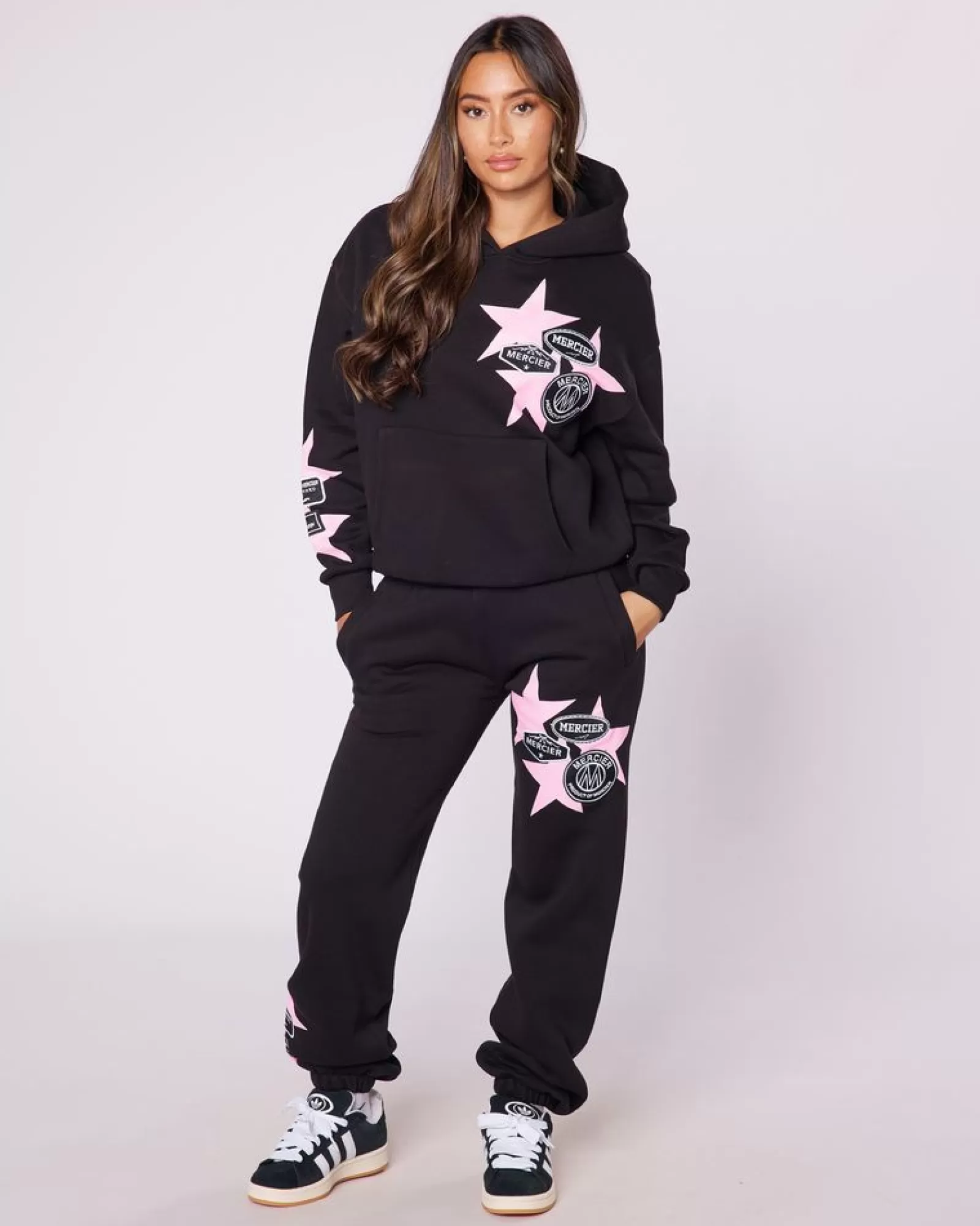 Hoodies Für Damen | Trainingsanzüge Für Damen>Mercier Womens Black Badge Star Hoodie