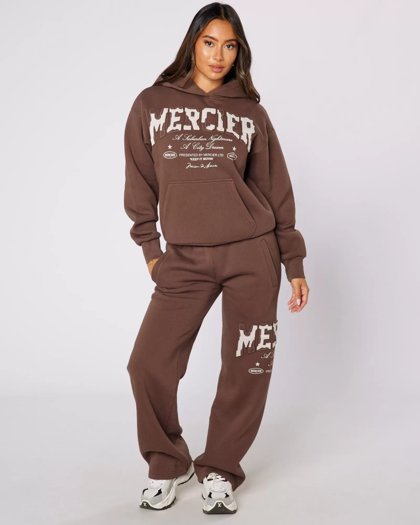 Trainingsanzüge Für Damen | Frauen Jogger/leggings>Mercier Womens Brown City Dreams Joggers